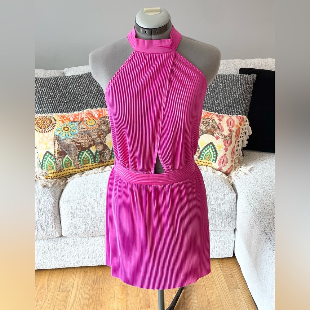 Sincerely Jules Vibrant Pink Backless Dress